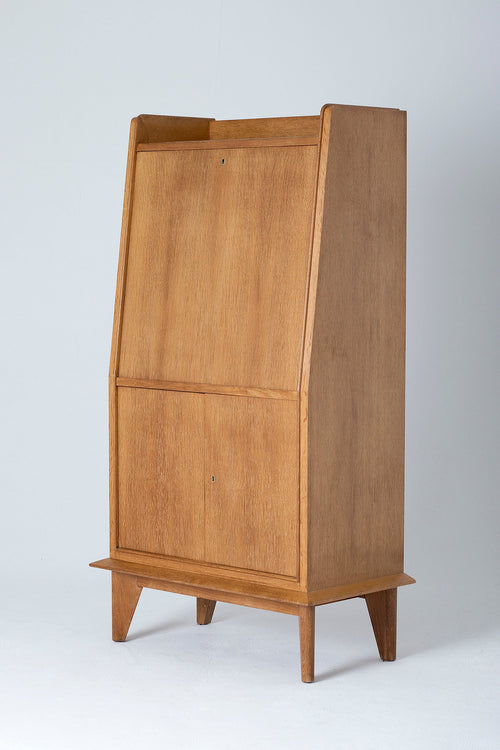 An Art Deco Oak Secretaire Cabinet