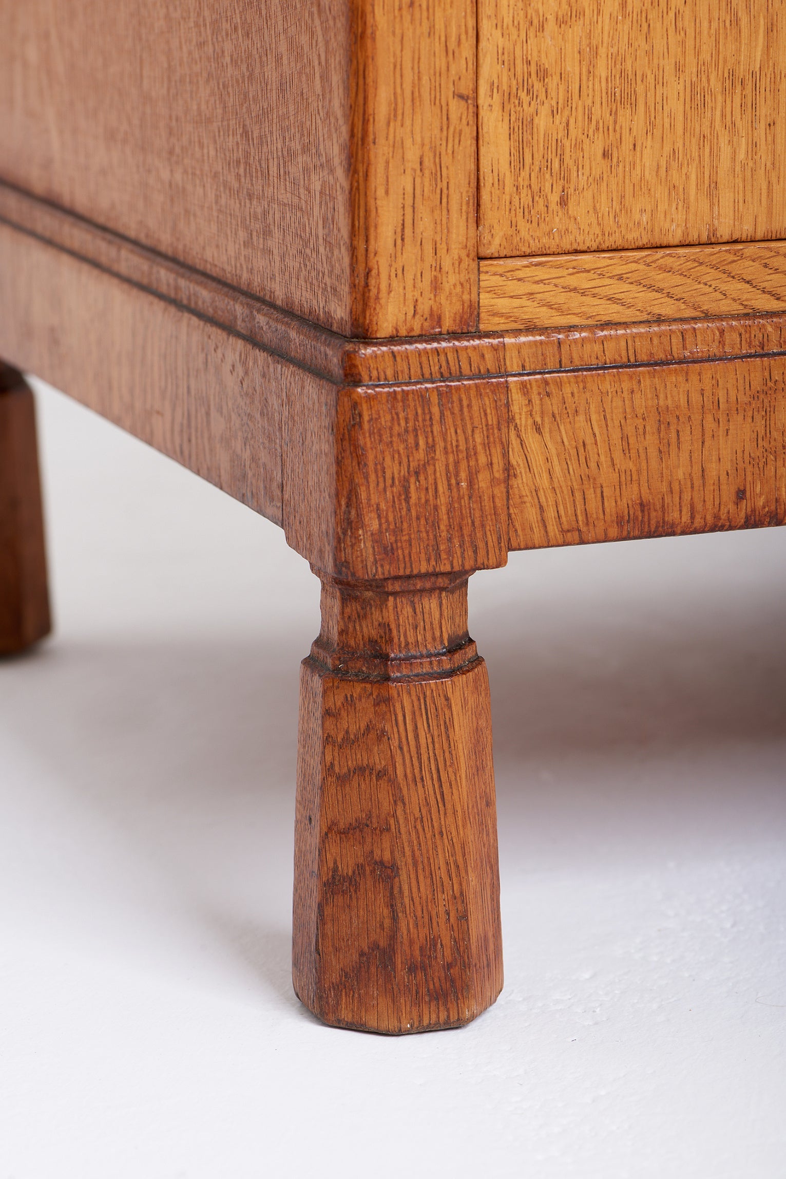 Arts & Craft Oak Secretaire Cabinet by Morris of Glasgow
