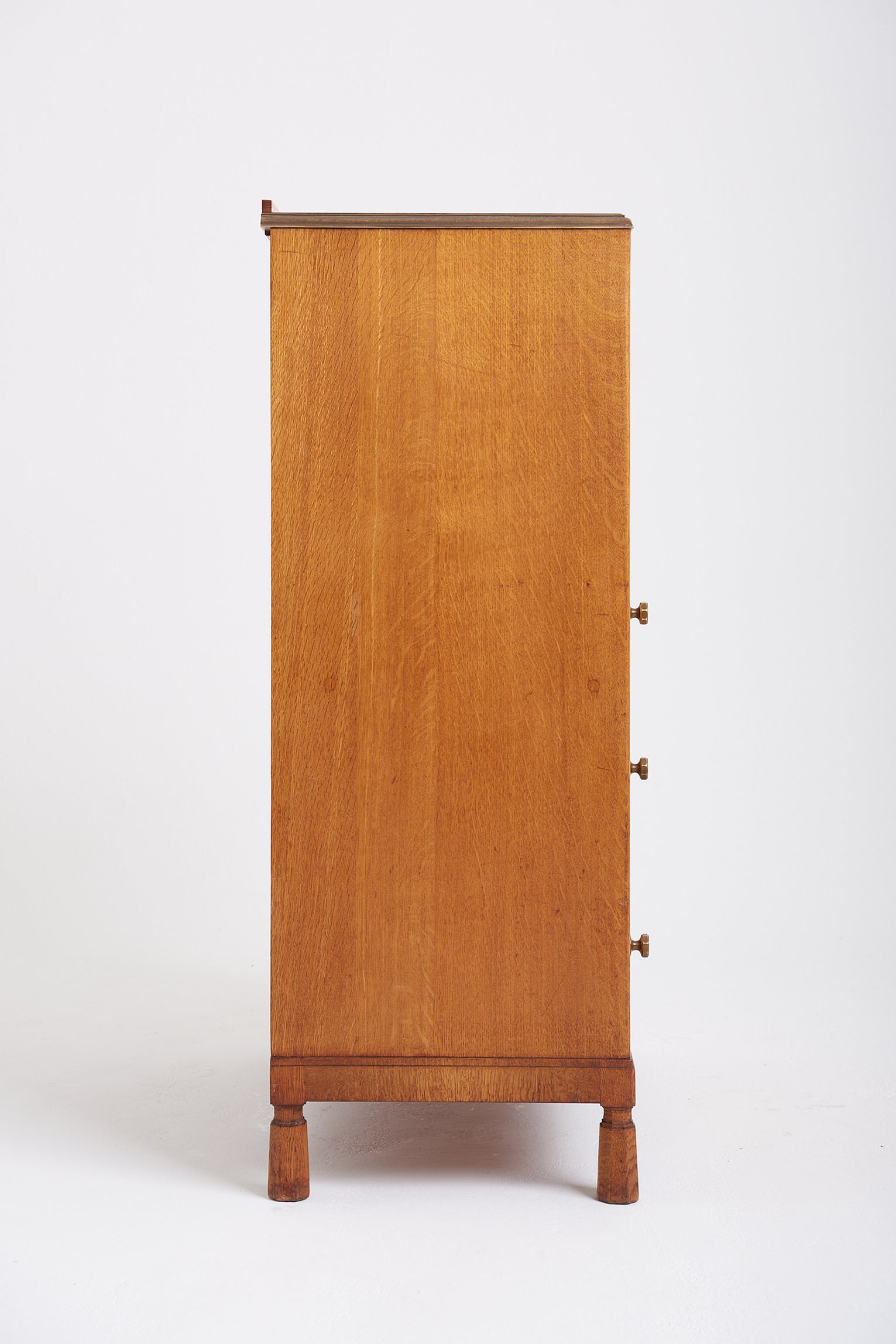 Arts & Craft Oak Secretaire Cabinet by Morris of Glasgow