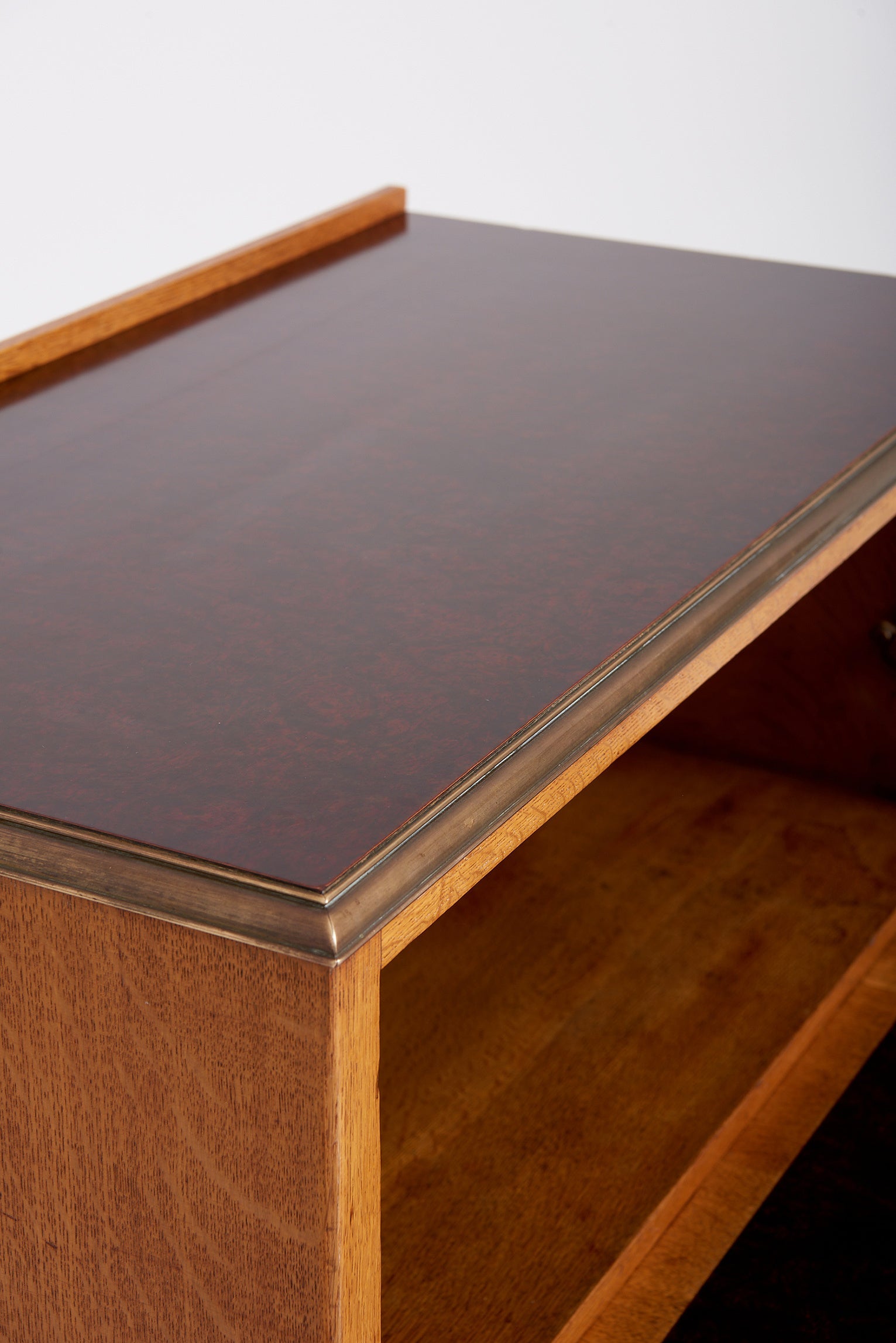 Arts & Craft Oak Secretaire Cabinet by Morris of Glasgow