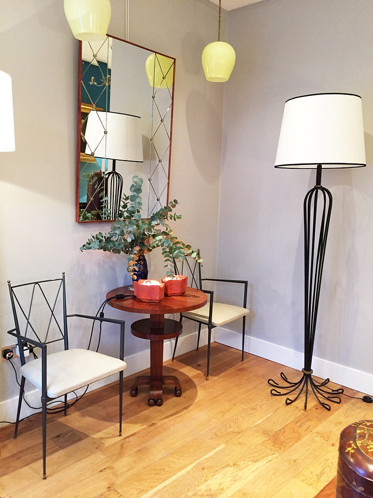 Important floor lamp Jean Royere