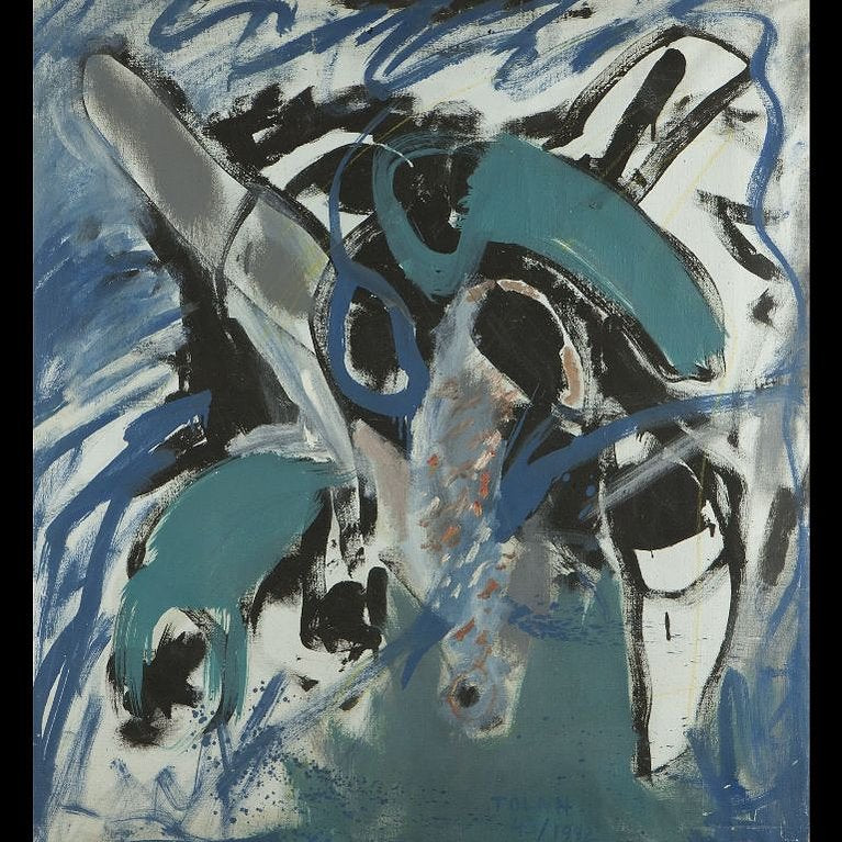 Large abstract painting