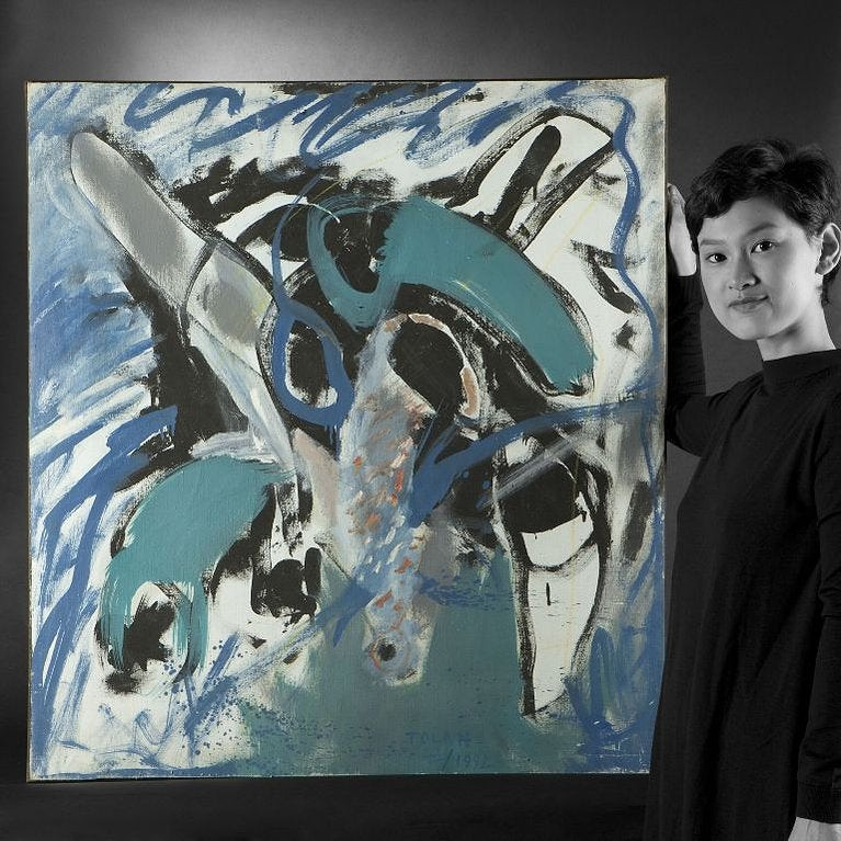 Large abstract painting