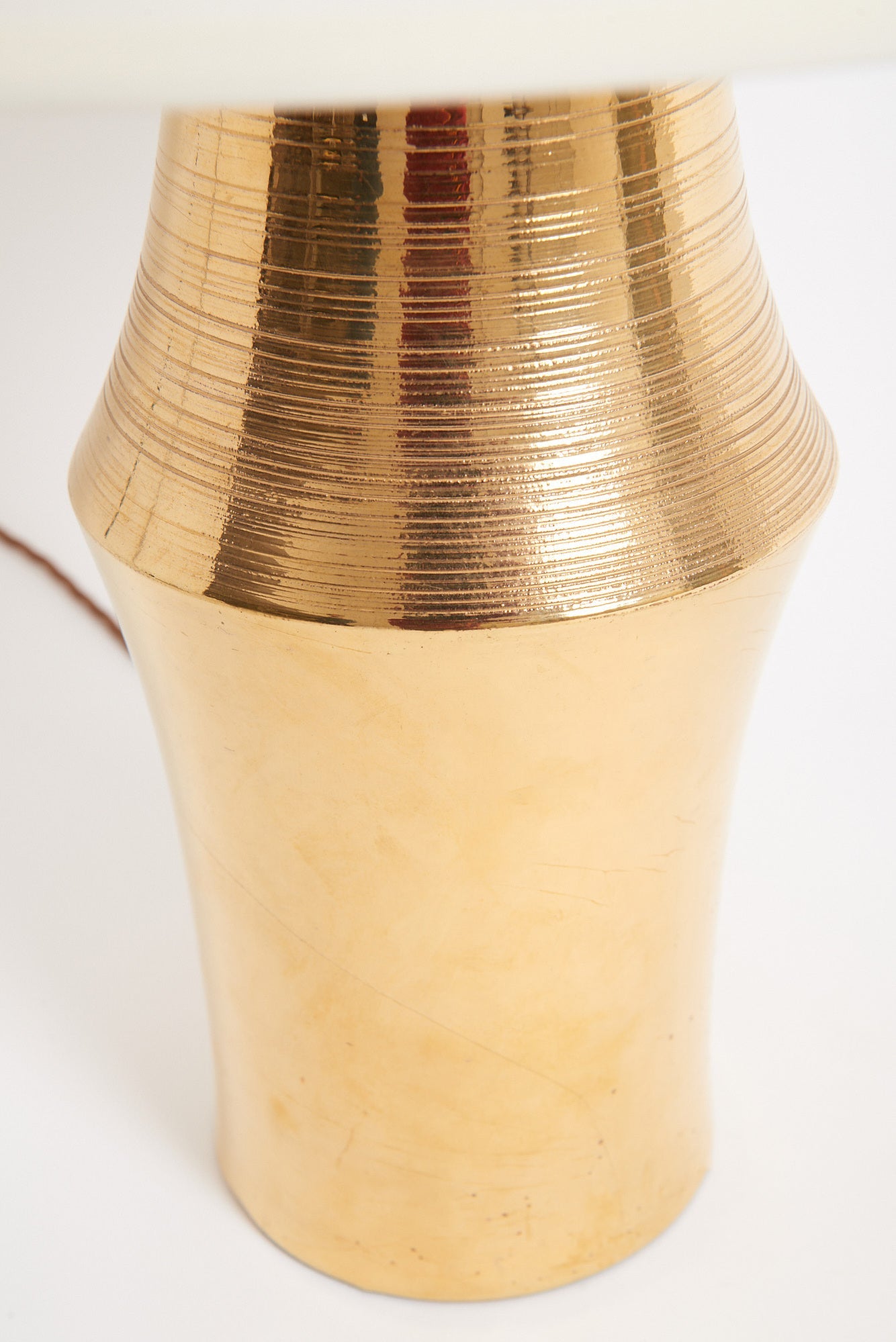 Gold Ceramic Table Lamp by Bitossi