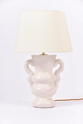Y02- White Plaster Table Lamp, by Dorian Caffot de Fawes
